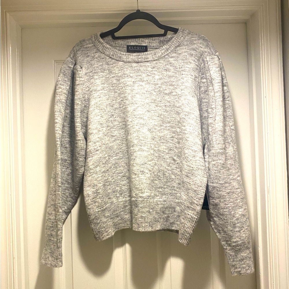Eloquii shoulder-puff sweater BNWT